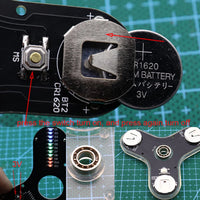 DIY Electronic Top Kit LED Fingertip Gyro Manufacture DIY Kit Fun Top Welding Electronic Components Circuit Board Kit