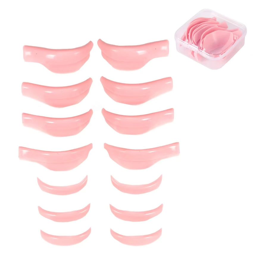 Wholesale 7Pairs Silicone Eyelashes Perming Curler Eyelash Perming Pads  Reusable Lash Lift Shield Pads Eyelash Lifting Tools