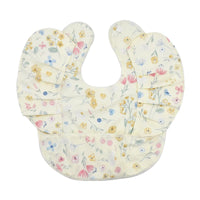 INS Nordic Style Baby Bibs Waterproof Short Sleeve with Pocket Feeding Waterproof Bib Easy Clean Cute Elephant Bibs Soft PU