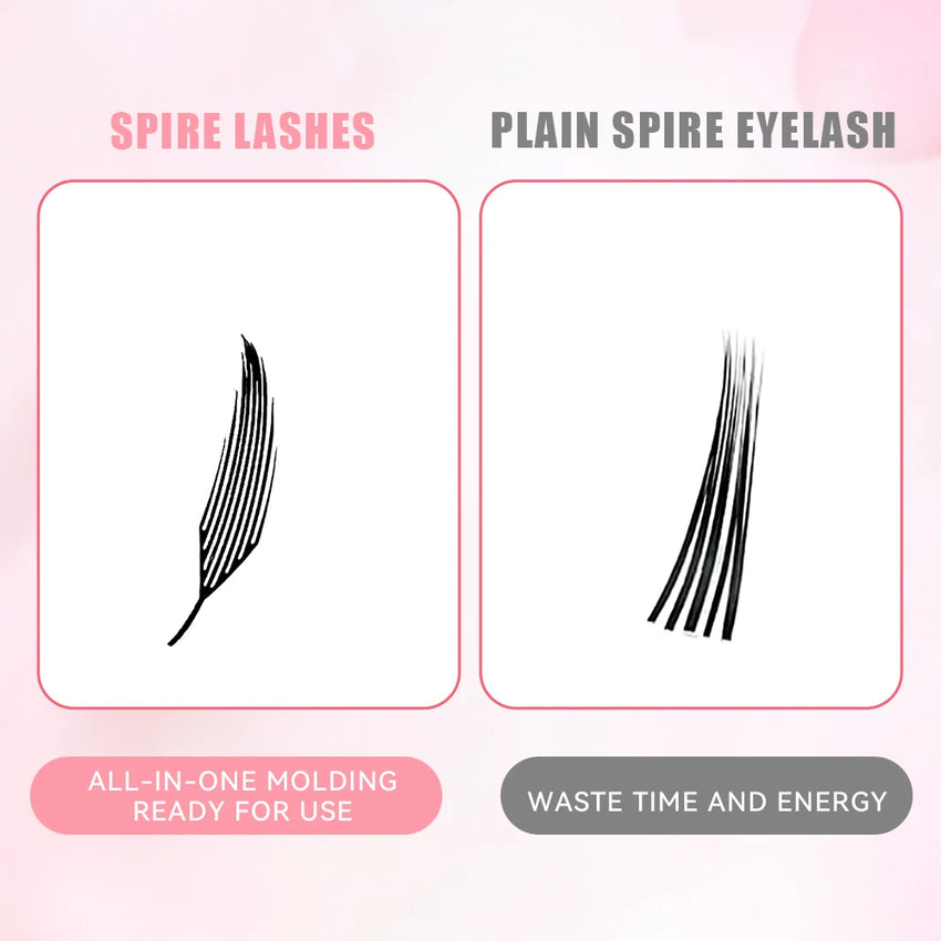 Yelix Feather Lashes Comic Spire Premade Lashes Fans Manga Anime Volume False Eyelashes Extensions for Makeup Tool
