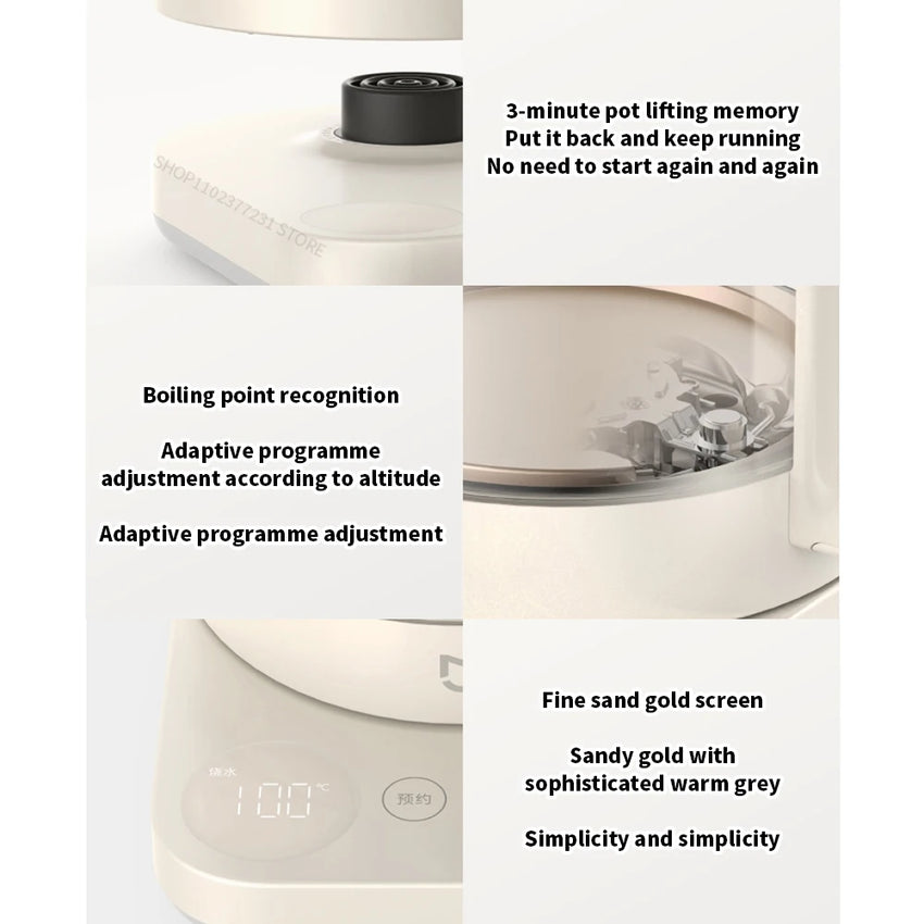NEW Xiaomi S2 Multifunctional Health Pot kettle 1.5L Household Appliances 800W 304 Stainless Steel Heat Preservation