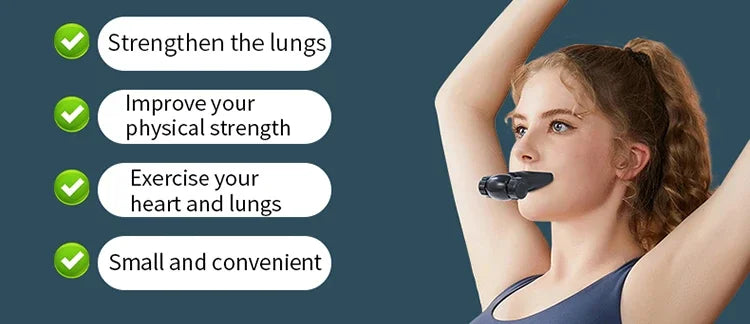 Silicone Respiratory Trainer Lung Ventilator Fitness Equipment High-altitude Respiratory Training Tools for Exercise