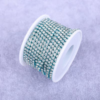 Crystal 10 Yard Rhinestones Trim Stone Cup Chain Gold Diamond Strass Decorative Applique Crystal Trimmings For Dresses