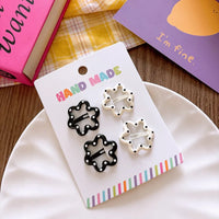 4pcs/set Cute Star Hair Clips Girl's Side Bangs Hair Accessories Small Clip Children's Hair Decorations Kids Accessories