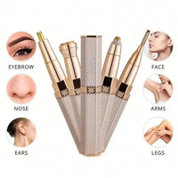 Electric Hair Removel Shaver For Women Eyebrow Trimmer Epilator Electric Painless Hair Remover Machine Body Facial Battery capac