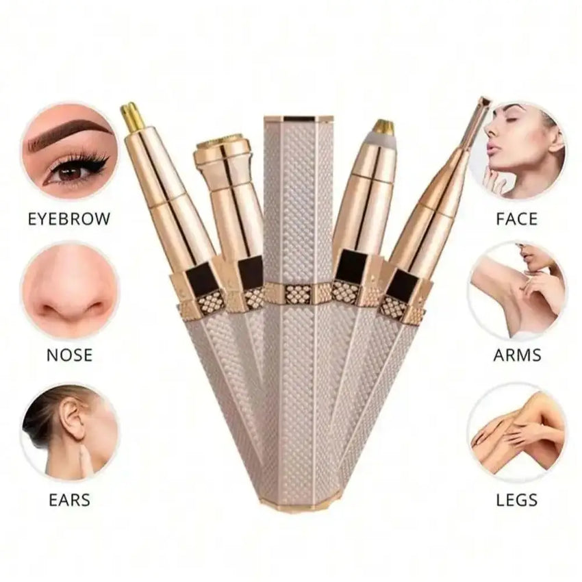 Electric Hair Removel Shaver For Women Eyebrow Trimmer Epilator Electric Painless Hair Remover Machine Body Facial Battery capac