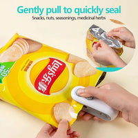 2 In 1 Sealer Cutter Mini Bag Sealer Handheld Heat Vacuum Sealer Handheld Bag Sealing Machine for Food Storage Snacks Freshness