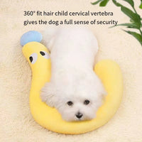 1 Pc Pet Little Pillow U-Shaped Neck Protector Deep Sleep for Puppy Kitten Pillow Dog Cat Headrest Sleeping Pillow Pet Supplies
