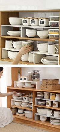 Kitchen Cupboard Organizer Retractable Cabinet Shelf Seasoning Bottle Spice Rack Dish Shelf Kitchen Accessories Storage 2030