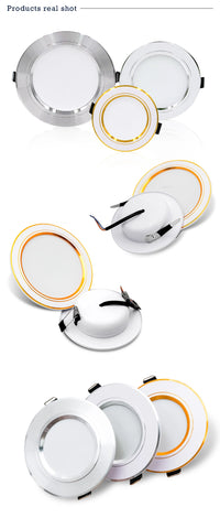 10pcs/lot LED Downlight 12V 24V 110V 220V Spot Light 5W 9W 12W 15W 18W Recessed In Led Ceiling Downlight Cold Warm White Lamp