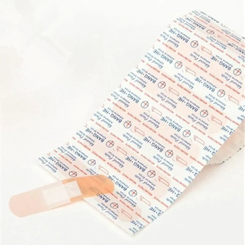 100pcs/set Baby Bandage Waterproof Breathable Adhesive Plaster Hemostasis Wound Sticker Dressing Band Aid Banditas for Children