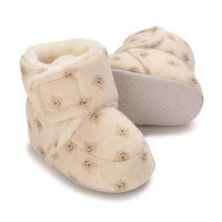 Winter New Cute Cartoon Baby Booties Boy Girl Boots Cotton Soft-Sole Non-Slip Warm Toddler First Walkers Infant Crib Shoes