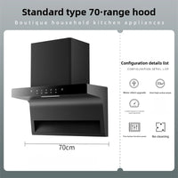 Household Range Hood for Kitchen Large Suction Range Hood Top Side Double Suction Exhaust Fan Small Kitchen Smoke Extractor