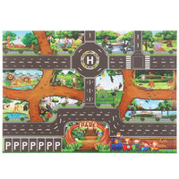 Baby Play Mat City Traffic Road Map Mat Carpet City Car Parking Lot Roadmap Traffic Signs Baby Climbing Playing Mat Game