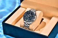 PAGANI DESIGN 2026 New Moon Watch Retro Quartz Watches For Men Stainless steel Luminous waterproof Luxury Sport Chronograph Man