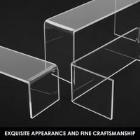 3/6/9/12Pc Clear Acrylic Display Stand Cosmetic Bag Jewelry Showcase Cup Holder for Home Shop statue Model Pottery Display Riser