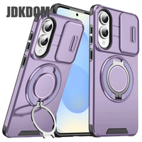 JDKDOM Push Window Case For Samsung S26 S25 Edge S24 S23 FE Plus Note 20 Ultra A57 A17 A07 A56 A36 A26 A16 A06 Bracket Cover