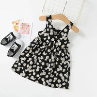 Girls Casual Dresses Little Daisy Printed Slip Sleeveless Dress Kids Dresses for Girls 2 To 6 Years Flower Girl Dresses Weddings