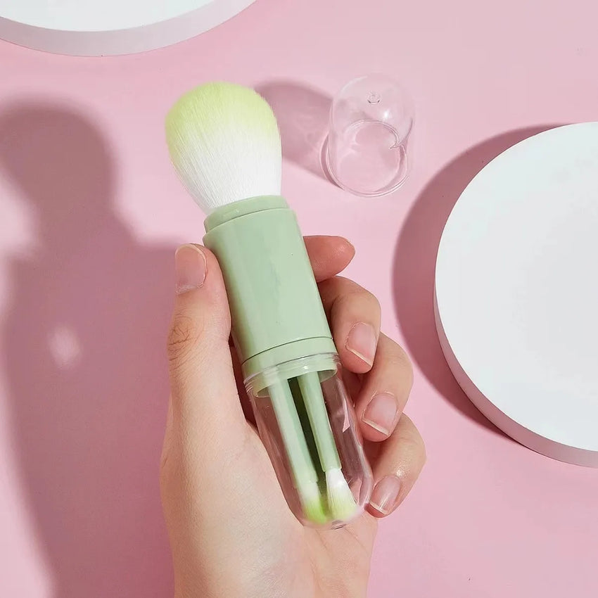 4-in-1 Makeup Set Beauty Tools Mini Set Brush Skin Tone Telescopic Brush Portable Makeup Brush beauty tools