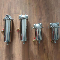 5inch Prefilter 304 Stainless steel hot water filter housing DN15 DN20 DN25 for high temperature high flow water filter housing