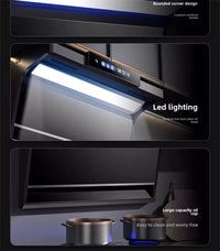 Household Range Hood for Kitchen Large Suction Range Hood Top Side Double Suction Exhaust Fan Small Kitchen Smoke Extractor