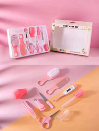 10PCS/Set Baby Health Care Kit Kids Nail Hair Health Care Thermometer Grooming Brush Clipper Teether Toothbrush Baby Essentials