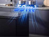 Household Range Hood for Kitchen Large Suction Range Hood Top Side Double Suction Exhaust Fan Small Kitchen Smoke Extractor