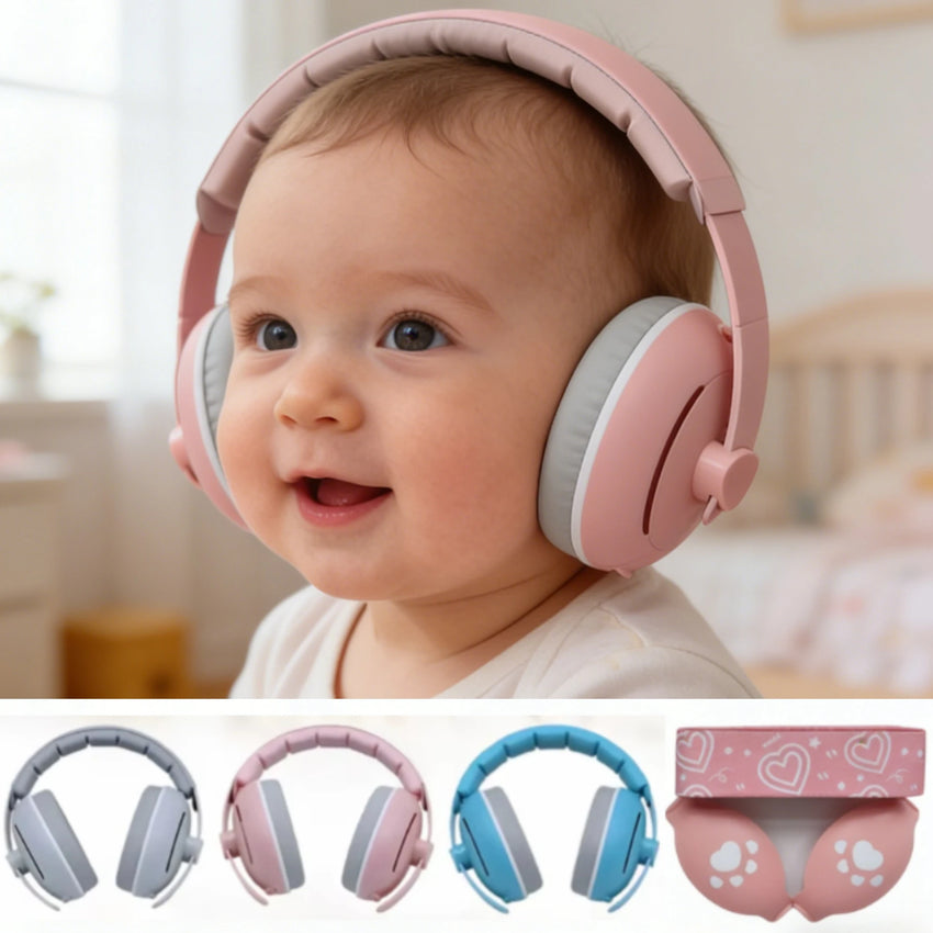 New Baby Ear Protection Noise Cancelling Headphones for Babies, 2-in-1 Baby Ear Protection, Baby Travel Essentials for Outdoor