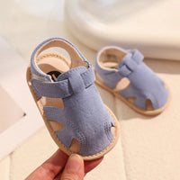 Breathable Summer Newborn Baby Girls Sandals Shoes Toddlers Simple Style Solid Color Soft Sole Shoes Outdoor Indoor Prewalker