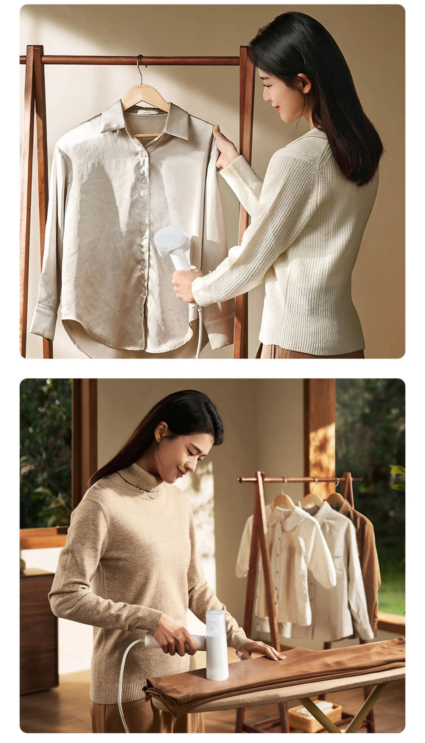 MIJIA Handheld Garment Steamer 2 iron Home Electric Steam Cleaner Portable Foldable Mite Removal Flat Ironing Machine