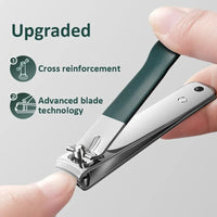New Nail Clippers Set 4 PCs with Rotating Leather Bag Professional Trimmer Pedicure Care Tools Manicure Set Home Care Gift