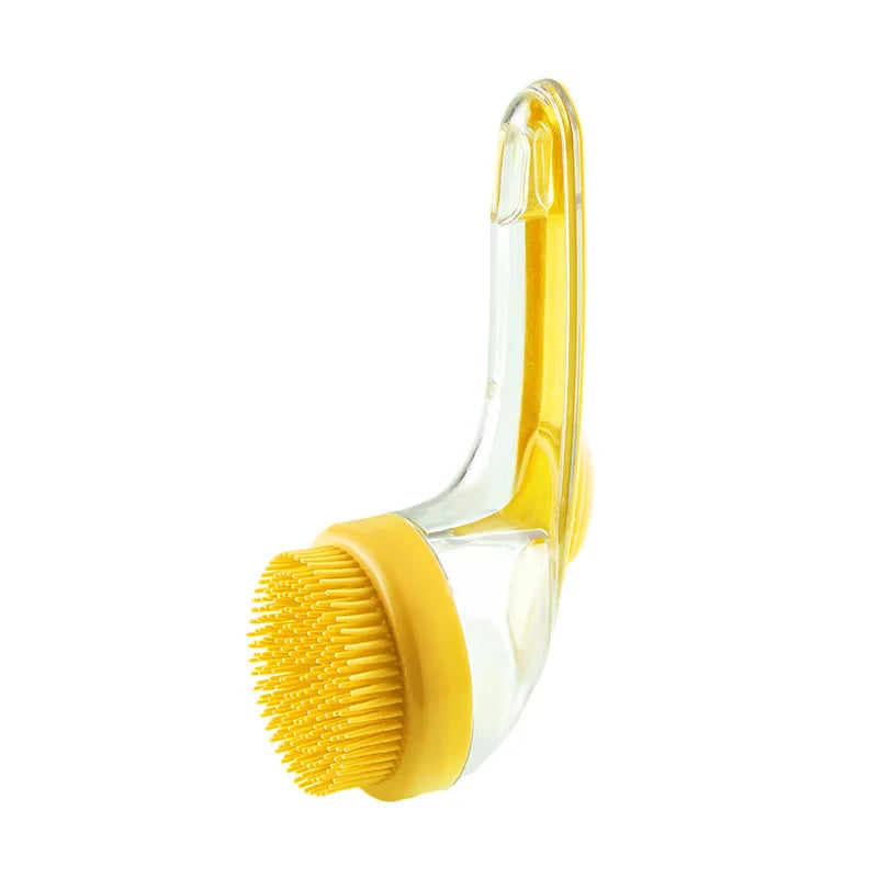 Long Handle Dog Cleaning Brush Soft Silicone Pet Bathing Brush Pet Grooming Comb for Cats Dogs Cat Massage Brush Pet Supplies