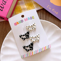 4pcs/set Cute Star Hair Clips Girl's Side Bangs Hair Accessories Small Clip Children's Hair Decorations Kids Accessories