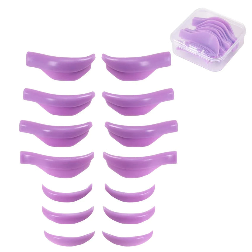 Wholesale 7Pairs Silicone Eyelashes Perming Curler Eyelash Perming Pads  Reusable Lash Lift Shield Pads Eyelash Lifting Tools