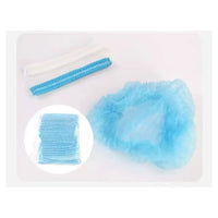 100 PCS Disposable Microblading Non Woven Fabric Makeup Hair Net Cap Sterile Hat Chef Catering Dust Strip Bathroom Supplies