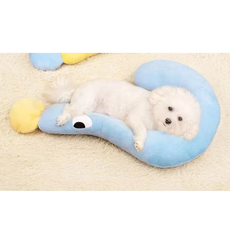 1 Pc Pet Little Pillow U-Shaped Neck Protector Deep Sleep for Puppy Kitten Pillow Dog Cat Headrest Sleeping Pillow Pet Supplies