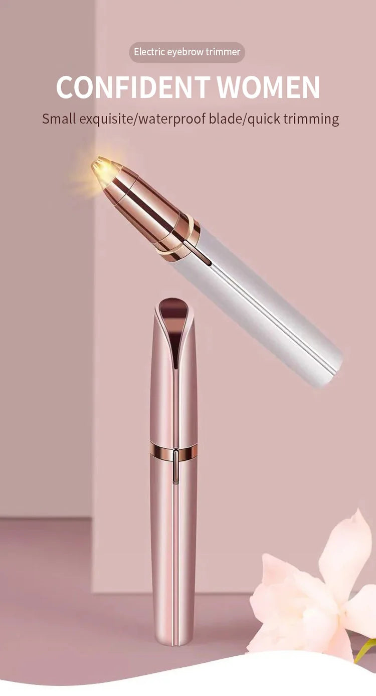 2026 New Electric Eyebrow Trimmer Pen Automatic Hair Removal Razor for Women Men Facial Shaver Beauty Tool Epilator