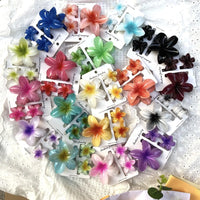 3Pcs/Set Sweet Flower Colroful Gradient Hair Claws Ponytail Cip Clamp Barrettes Hairpins For Women Girl Beach Hair Accessories