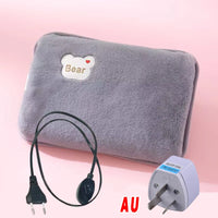 Electric Hot Water Bag Home Heater Soft Winter Hand Warmer Reusable Bottle EU Plug Rechargeable Pocket Warmer Home Office