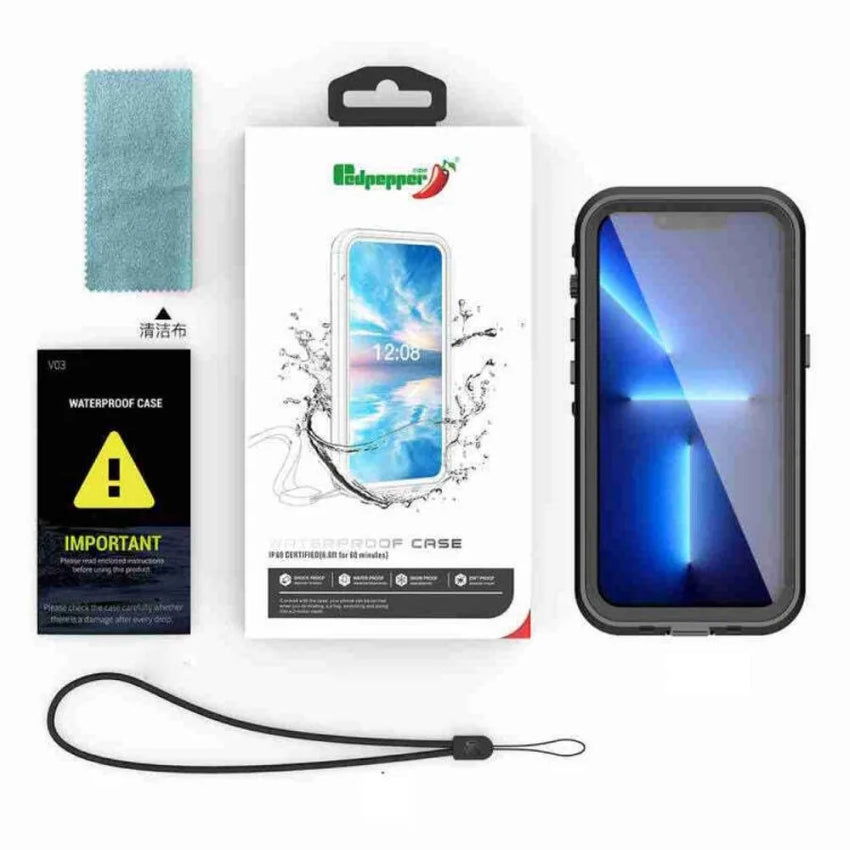 For iPhone 17 16e 15 14 13 Pro Max IP68 Waterproof MagSafe Magnetic Phone Case Diving Swim Cover 360 Shockproof Dustproof Shell