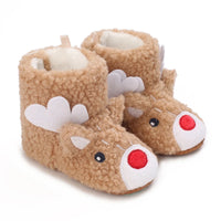 Winter New Cute Cartoon Baby Booties Boy Girl Boots Cotton Soft-Sole Non-Slip Warm Toddler First Walkers Infant Crib Shoes