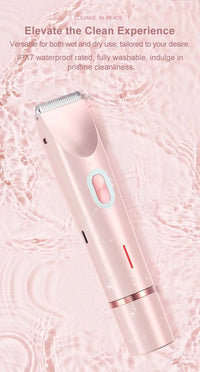 Electric Rerchargeable Lady Razor Double-Headed Waterproof Bikini Trimmer Shaver 2-In-1 Body And Facial Hair Removal Trimmer