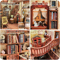 3D Decorative Book Nook with LED Miniature Diorama Inserts - DIY Crafts, Birthday Gifts, and Home Decor for Girls & Boys