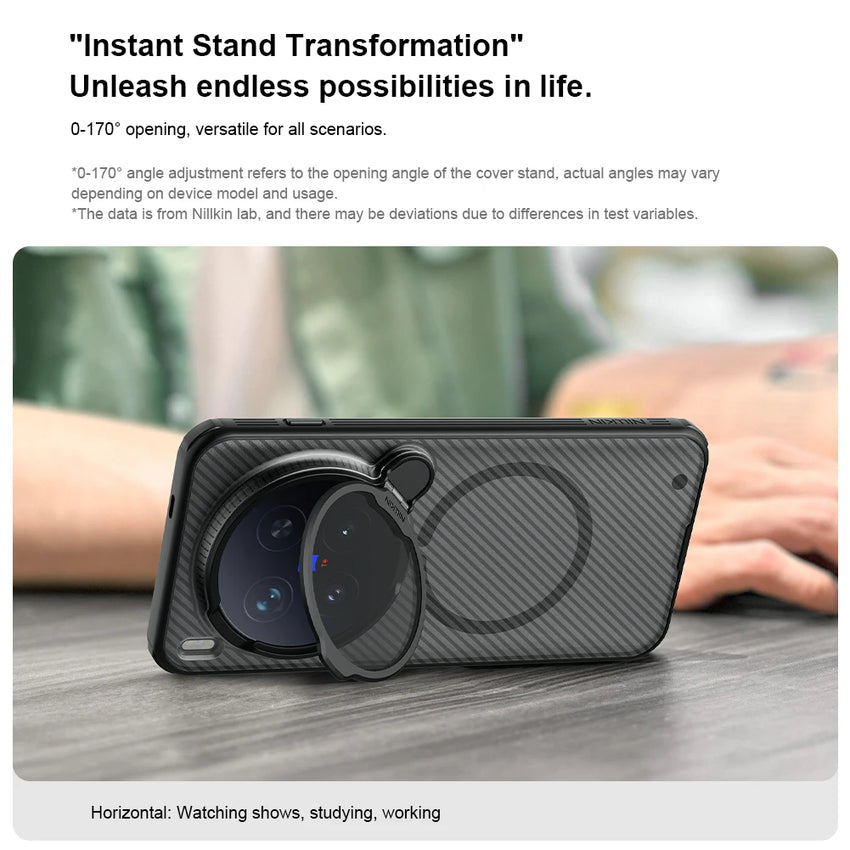 Nillkin for VIVO X300 Pro / X300 5G Case CamShield Prop Magnetic with Stand Camera Cases Privacy 360 Protection Cover
