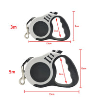 3m 5m Dog Leash For Small Medium Large Dogs Cats Automatic Retractable Strong Nylon Puppy Lead Schnauzer Pet Supplies