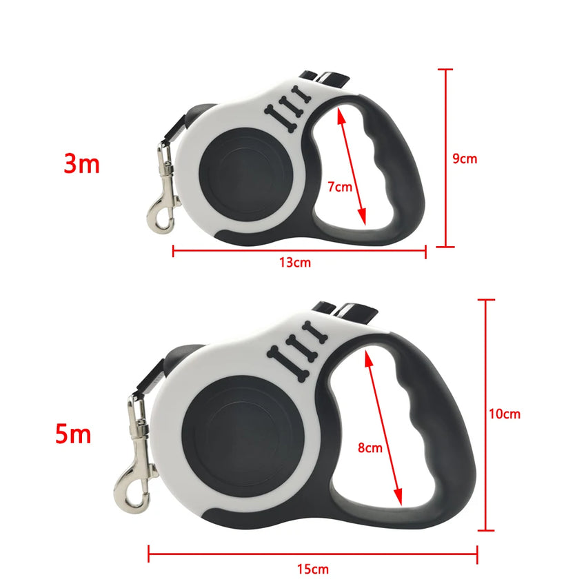 3m 5m Dog Leash For Small Medium Large Dogs Cats Automatic Retractable Strong Nylon Puppy Lead Schnauzer Pet Supplies
