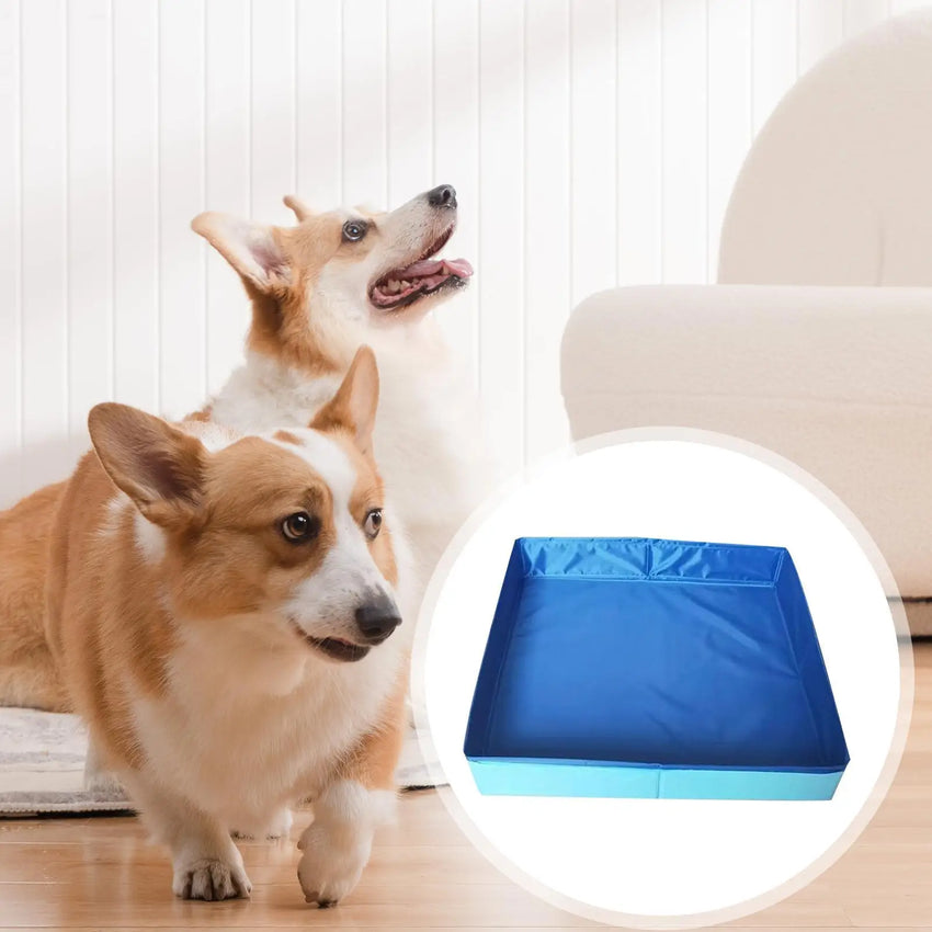 Dog Kiddie Pool PVC Folding Swimming Pool small pet bathtub noninflatable dog paddling pool Pet Supplies For Puppy Cats