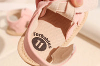 Breathable Summer Newborn Baby Girls Sandals Shoes Toddlers Simple Style Solid Color Soft Sole Shoes Outdoor Indoor Prewalker