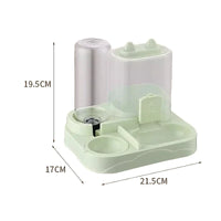 Large Capacity Gravity-Fed Automatic Feeder Dog Cat Food Bowl with Water Dispenser Pet Food Storage Dispenser Pet Supplies