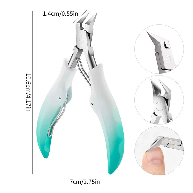 Sharp Toenail Ingrown Cuticle Nipper Nail Clipper Edge Cutter Scissor Nail Pliers Tool Dead Skin Remover Pedicure Manicure Tools